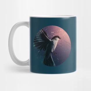 Dreamy mockingbird digital art Mug